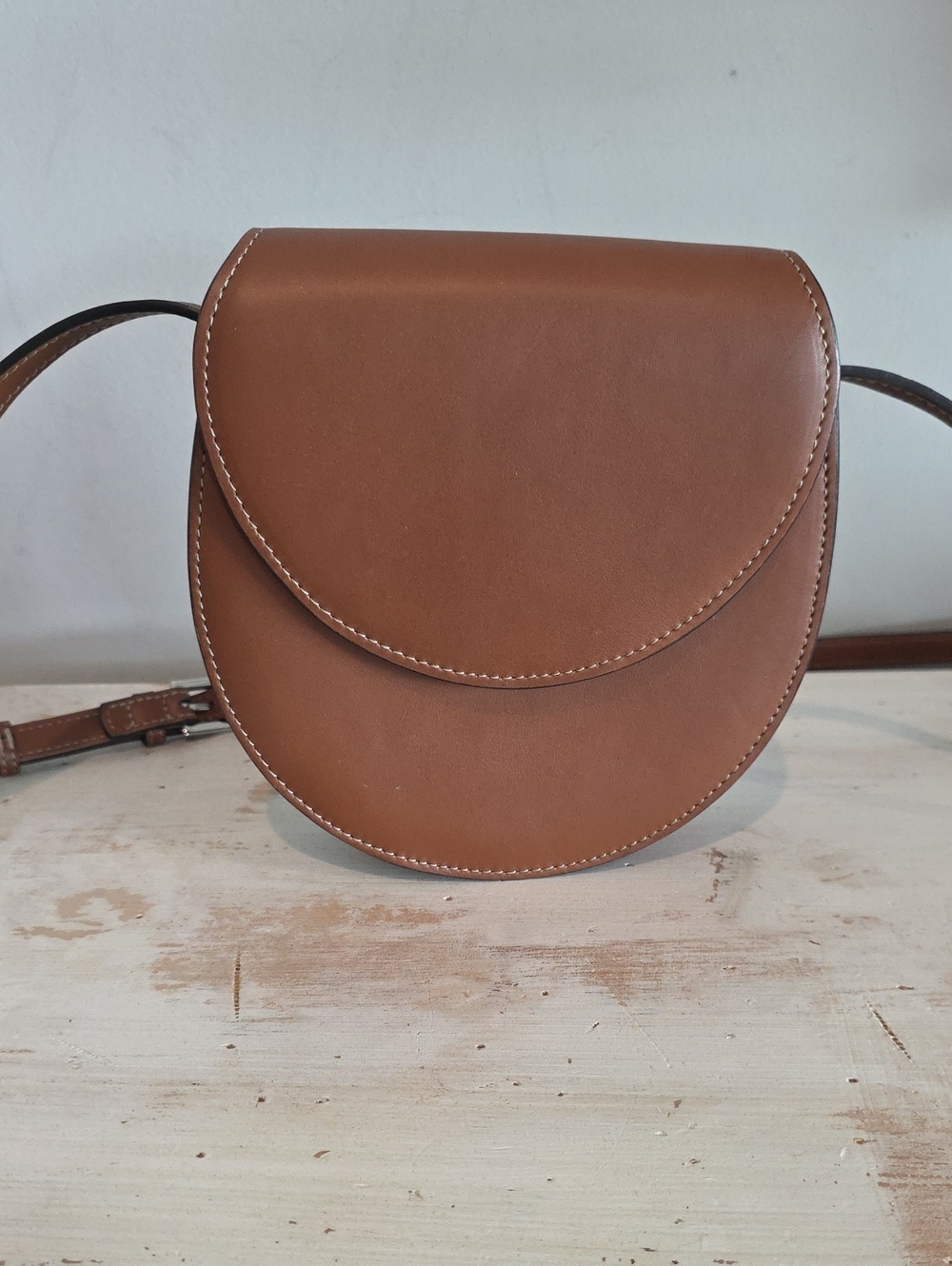 Hunting Season Leather Saddle Crossbody Bag